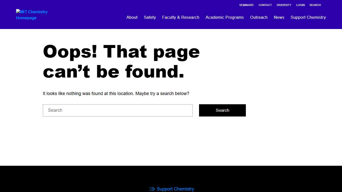 Page not found – MIT Department of Chemistry
